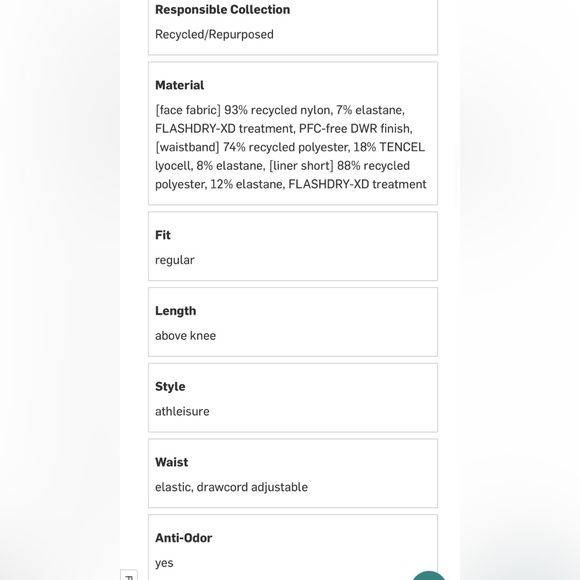 NWT THE NORTH FACE Aphrodite Arise Athletic outdoor golf tennis preppy skort XL - Picture 6 of 7